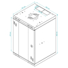 SZAFA RACK WISZĄCA S-RC10-9U-300GB STALFLEX