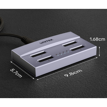STACJA DOKUJĄCA / KLONUJĄCA DYSKI S1243BGY01-EU 4 X M.2, 32 TB - 40 Gbps UNITEK