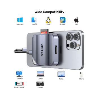 CZYTNIK KART PAMIĘCI SD/MICRO SD S1244CGY01 MagSafe UNITEK