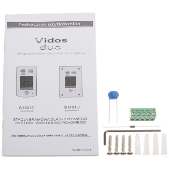 WIDEODOMOFON S1301D VIDOS