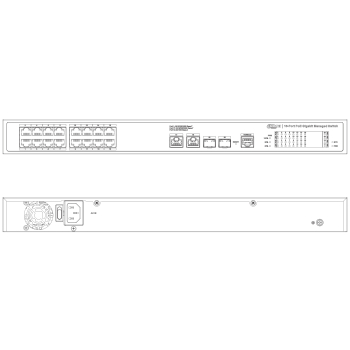 SWITCH POE S4220-16GT-240 16-PORTOWY + 2X UPLINK + 2X SFP DAHUA