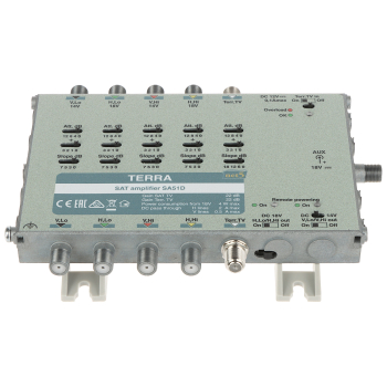 WZMACNIACZ DO MULTISWITCHY SA-51D 5 WEJŚĆ / 5  WYJŚĆ TERRA