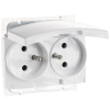 GNIAZDO PODWÓJNE SANTRA/4145-10/EPN 230 V 16 A IP44 Elektro-Plast
