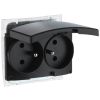 GNIAZDO PODWÓJNE SANTRA/4145-19/EPN 230 V 16 A IP44 Elektro-Plast