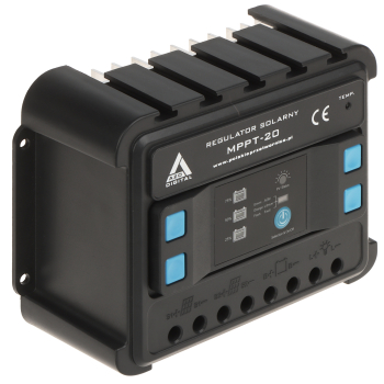 REGULATOR SOLARNY ŁADOWANIA AKUMULATORÓW SCC-20A-MPPT AZO Digital