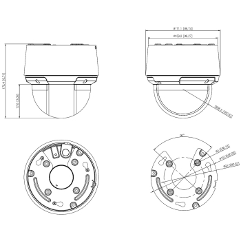 KAMERA IP SZYBKOOBROTOWA SD4A216DB-HNY WizSense - 1080p 5 ... 80 mm DAHUA