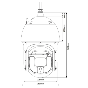 KAMERA IP SZYBKOOBROTOWA SD8A440-HNF-PA - 4 Mpx, 5.6 ... 223 mm DAHUA