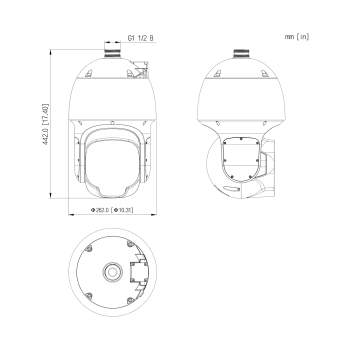 KAMERA IP SZYBKOOBROTOWA SD8X842FA-HNF - 8 Mpx, 4K UHD 6.0 ... 252 mm DAHUA