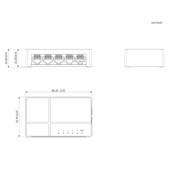 SWITCH   SG1005L-EUR 5-PORTOWY DAHUA