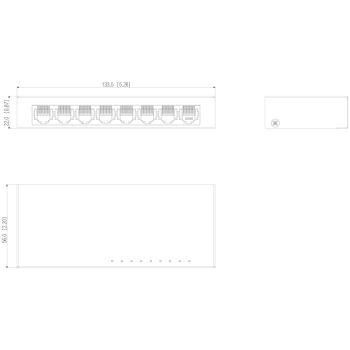 SWITCH   SG1008-EUR 8-PORTOWY DAHUA
