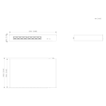 SWITCH   SMG1008 8-PORTOWY Multi-Giga DAHUA