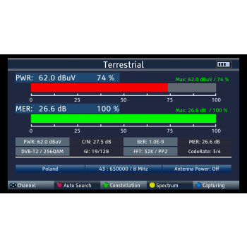 UNIWERSALNY MIERNIK ST-6986 DVB-T/T2 DVB-S/S2 DVB-C SIGNAL