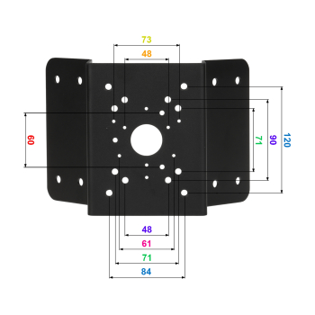 UCHWYT NAROŻNIKOWY KAMERY STG-PFA151(BLACK) STG