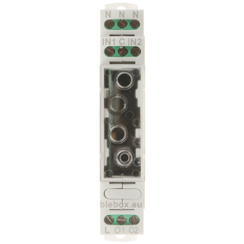 PODWÓJNY INTELIGENTNY PRZEŁĄCZNIK SWITCHBOX-D-DIN/BLEBOX Wi-Fi, 230 V AC