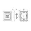 GNIAZDO KOŃCOWE RJ-45 SX9-1-5E-STP-WH SOLARIX