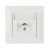 GNIAZDO KOŃCOWE RJ-45 SX9-1-5E-UTP-WH SOLARIX