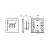 GNIAZDO KOŃCOWE RJ-45 SX9-1-6-STP-WH SOLARIX