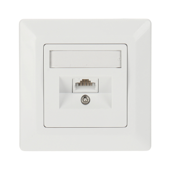 GNIAZDO KOŃCOWE RJ-45 SX9-1-6-UTP-WH SOLARIX