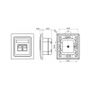 GNIAZDO KOŃCOWE RJ-45 SX9-2-5E-STP-WH SOLARIX