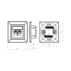 GNIAZDO KOŃCOWE RJ-45 SX9-2-5E-UTP-WH SOLARIX