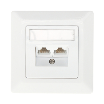 GNIAZDO KOŃCOWE RJ-45 SX9-2-5E-UTP-WH SOLARIX