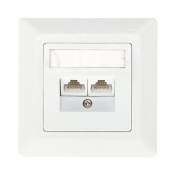 GNIAZDO KOŃCOWE RJ-45 SX9-2-6-UTP-WH SOLARIX
