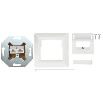 GNIAZDO KOŃCOWE RJ-45 SX9-2-6-UTP-WH SOLARIX