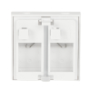 GNIAZDO MODULARNE KEYSTONE SXF-M-2-45-WH-P SOLARIX