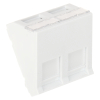GNIAZDO MODULARNE KEYSTONE KĄTOWE SXF-M-2-45-WH-U SOLARIX