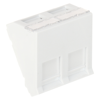 GNIAZDO MODULARNE KEYSTONE KĄTOWE SXF-M-2-45-WH-U SOLARIX