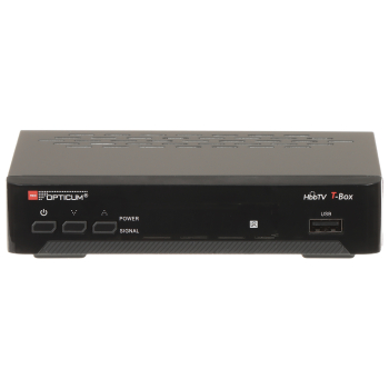 TUNER CYFROWY HD DVB-T/DVB-T2 T-BOX H.265/HEVC HbbTV OPTICUM