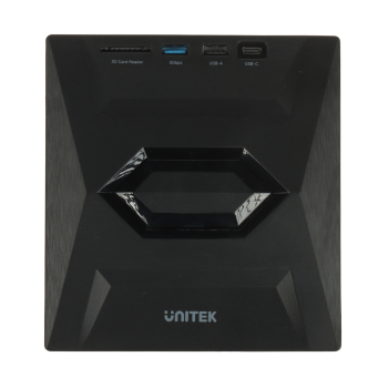 NAGRYWARKA ZEWNĘTRZNA CD/DVD T1037A01 Z HUBEM USB I CZYTNIKIEM KART SD UNITEK