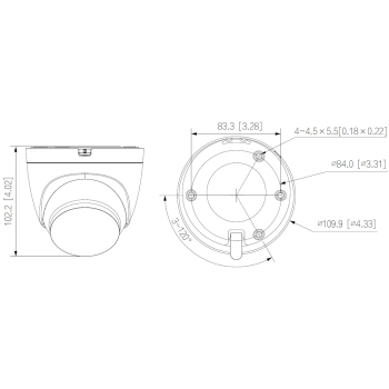 KAMERA IP T5A-PV-0280B Wi-Fi 6, Smart Dual Light Active Deterrence - 5 Mpx 2.8 mm DAHUA