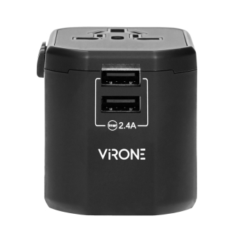 UNIWERSALNA PRZEJŚCIÓWKA SIECIOWA Z ZASILACZEM USB TA-6 Virone