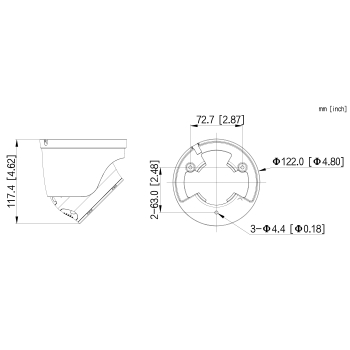 HYBRYDOWA KAMERA TERMOWIZYJNA IP TPC-DF1241-TB2F2-DW-S8-V1 2.6 mm - 960p, 2.8 mm - 4 Mpx DAHUA