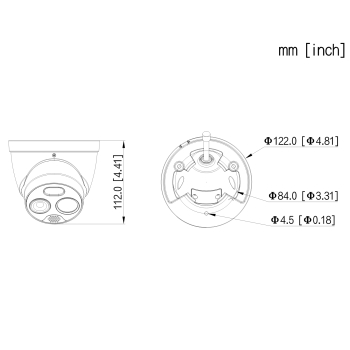 HYBRYDOWA KAMERA TERMOWIZYJNA IP TPC-DF1241-TB7F8-DW-S8 7 mm - 960p, 8 mm - 4 Mpx DAHUA