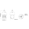 HYBRYDOWA KAMERA TERMOWIZYJNA IP TPC-SD2221-B7F8 7 mm - 960p, 8 mm - 1080p DAHUA