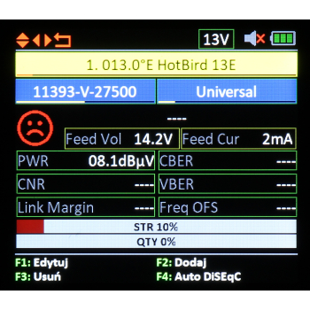 UNIWERSALNY MIERNIK TSC-1270 DVB-T/T2 DVB-S/S2 DVB-C/C2