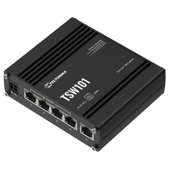 SWITCH PRZEMYSŁOWY POE TSW101 5-PORTOWY, 4 PoE Teltonika