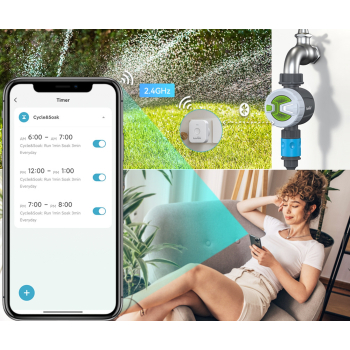INTELIGENTNY ZAWÓR DO SYSTEMU NAWADNIANIA Z BRAMKĄ WIFI TTV102B+TWG009BW Tuya Smart RainPoint