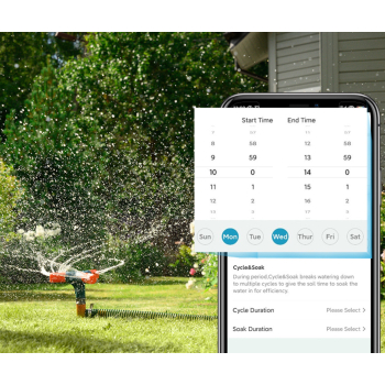 INTELIGENTNY ZAWÓR DO SYSTEMU NAWADNIANIA Z BRAMKĄ WIFI TTV102B+TWG009BW Tuya Smart RainPoint