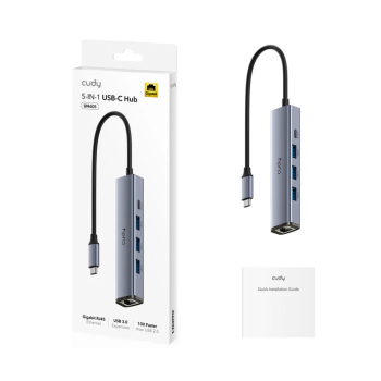 ADAPTER WIELOFUNKCYJNY USB-C UH605 CUDY