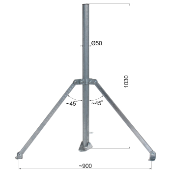 UCHWYT DACHOWY UMA-50R100