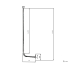 UCHWYT MUROWY UML-38L30X125/HDG