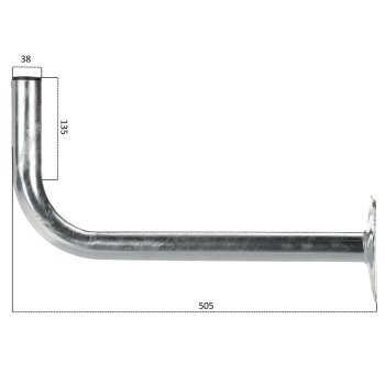 UCHWYT MUROWY UML-38L50/HDG