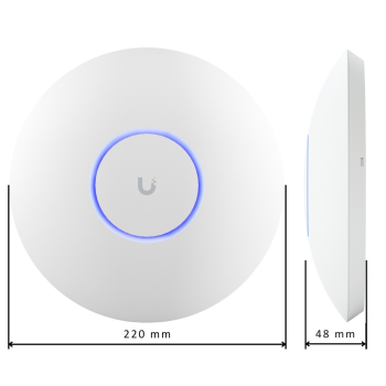 PUNKT DOSTĘPOWY UQ-U6-ENTERPRISE UniFi Wi-Fi 6E 2.4 GHz, 5 GHz, 6 GHz, 573.5 Mbps + 4800 Mbps + 4800 Mbps UBIQUITI