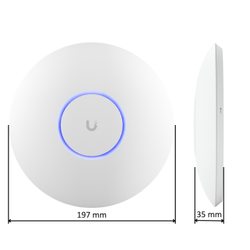 PUNKT DOSTĘPOWY UQ-U6-PRO UniFi Wi-Fi 6 2.4 GHz, 5 GHz, 573.5 Mbps + 4800 Mbps UBIQUITI