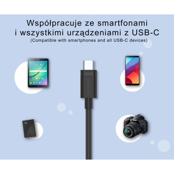 PRZEWÓD USB3.1-A/USB-C/0.5M-UNITEK USB-A/USB-C 0.5 m UNITEK
