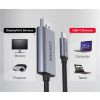 ADAPTER USB-C / DISPLAYPORT V1409A 2 m 4K UHD UNITEK