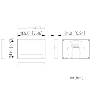 PANEL WEWNĘTRZNY VTH2123GB-W-S2 Wi-Fi / 2-Wire DAHUA